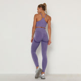 Long Sleeve Top High Waist Belly Control Legging Sport Suit