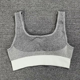 Dry Fit Two Piece Tight Crop top Bra Legging Gym Sets