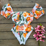 Push Up Sexy Bodysuit Print One-Piece Women Monokini