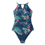 Lace Up Back One-Piece Swimsuit Cut Out Monokini