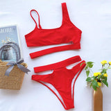 Women's Sexy High Waist Bikini Set Two Piece Swimsuit