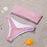 Women Sparkle Glitter Sexy Bra Bandage Bikini Set Swimsuit