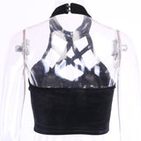 Aesthetic Gothic Pentagram Cropped Top Grunge Tank Tops