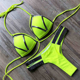 Women's Push Up Swimsuit Bra Cup 2-Pieces Bikini