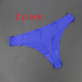 Women's Hot Silk Sexy Seamless Underwear 2 piece