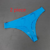 Women's Hot Silk Sexy Seamless Underwear 2 piece