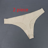 Women's Hot Silk Sexy Seamless Underwear 2 piece