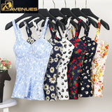 Women's Floral Bustier Crop Tops