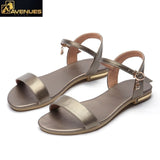 Women Leather Fashion Flat Sandals