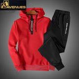 Men Hoodies Sweatshirts Sporting Sets