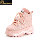 High-Top Height Increasing Women Sneakers