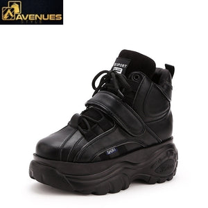 High-Top Height Increasing Women Sneakers