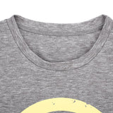 Women's Tank Good Vibes Print Gray O-Neck Tops Tee