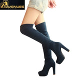 Women Sexy Thin Square Heel Boot