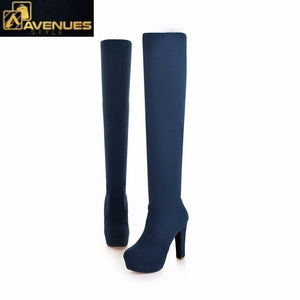 Women Sexy Thin Square Heel Boot