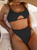 Sexy High Waist Swimwear Thong Brazilian Bikini Set