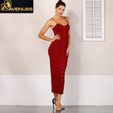 Women Backless Spaghetti Split Long Dress