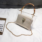 Women Transparent Chain Hand Bags