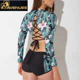 Women Long Sleeve Swimming Suit