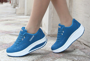 Women Height Increasing Breathable Sneakers