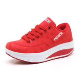 Women Height Increasing Breathable Sneakers