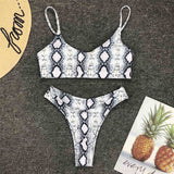 Women's Sexy Leopard Swimwear Two-Pieces Bikini Set