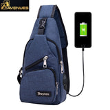 Chest USB Charging Cross-body Bag