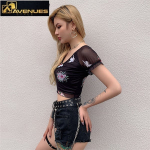 Women's Angel Printing Short Sleeve T-Shirts