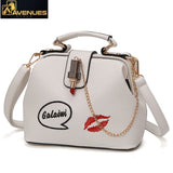 Women Embroideries Lipstick Designer Bags