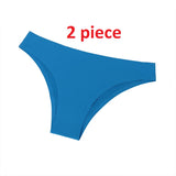 2 pieces Women Ice-silk Seamless Panties