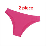 2 pieces Women Ice-silk Seamless Panties