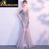 Sequins Beading Mermaid Long Formal Party Dress