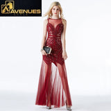 Sequins Beading Mermaid Long Formal Party Dress