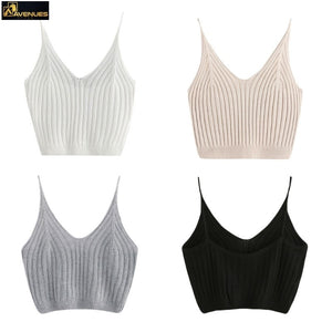 Women's Strappy Sleeveless Racerback Crop Top