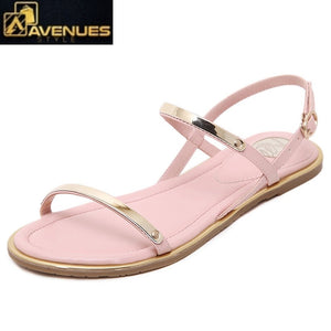 Women Buckle Strap Thin Belt Sandals