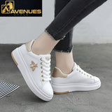 Women Breathable PU Leather Sneakers