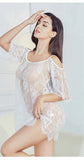 Black Sexy Nightwear Woman Sleepwear