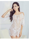 Black Sexy Nightwear Woman Sleepwear