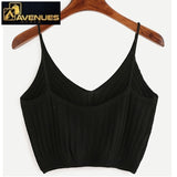 Women's Strappy Sleeveless Racerback Crop Top