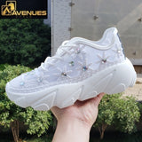 Woman's Breathable Flower Sneakers