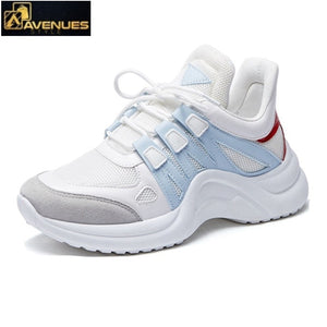 Women Lace Up Breathable Mesh Shoes