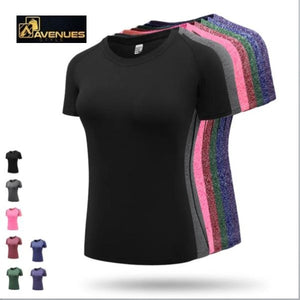 Women's Elastic Yoga Sports T Shirt