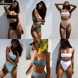 Women High Waist Swimwear