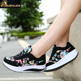 Women Comfortable Wedges Sneakers