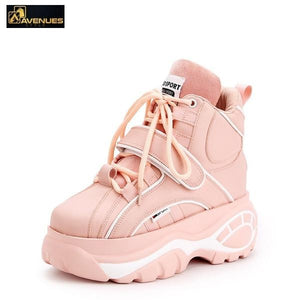 High Top leather Female Sneakers