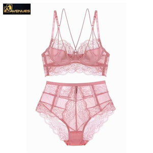 Women Sexy Ultra-Thin Floral Lace Underwear