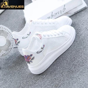 Embroidered Women Sneakers