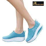 Sport Fashion Mesh Swing Wedges Sneakers