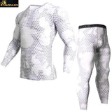 Men Long Sleeve Fitness Cloth Set