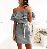 Women Dresses Striped Summer Dress